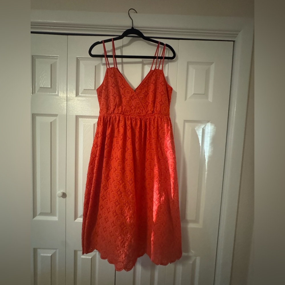 J. Crew Women’s Eyelet Midi Dress in Size 10